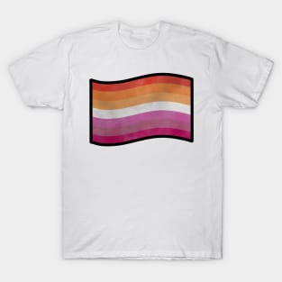 Foggy Lesbian Pride Flag T-Shirt